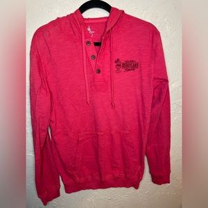 Disney Red Long Sleeve Tee with Hood